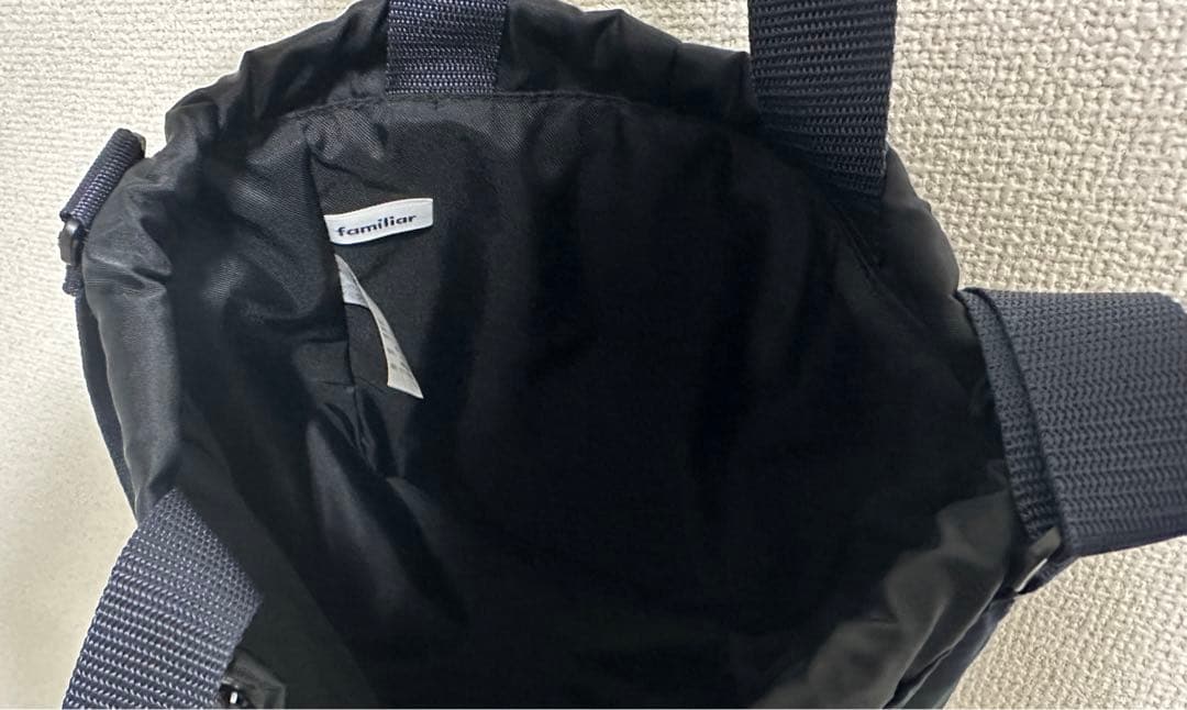 廃盤 美品 familiar 巾着ショルダーバッグ