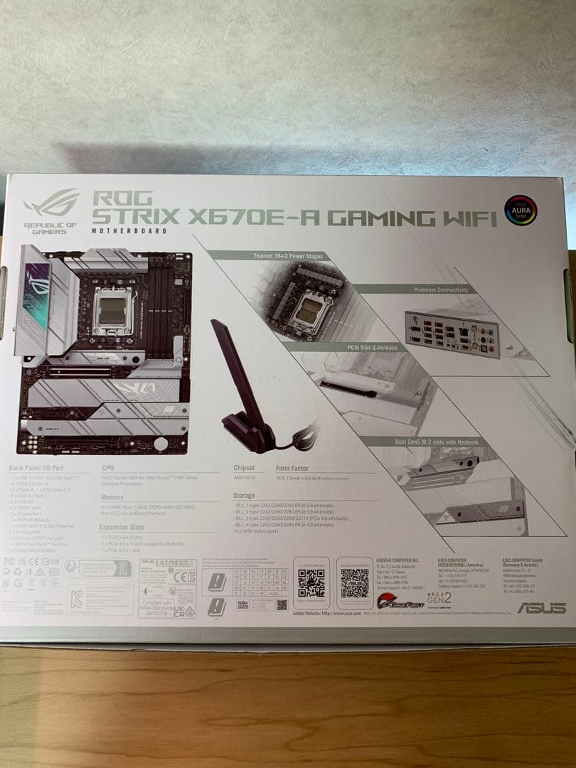 マザーボード ASUS ROG STRIX X670E-A GAMING WIFI