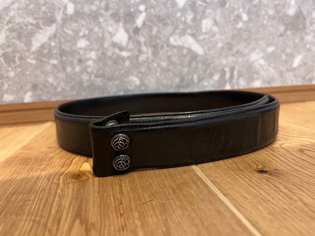 正規品　クロムハーツ　レザー ベルト 32インチ