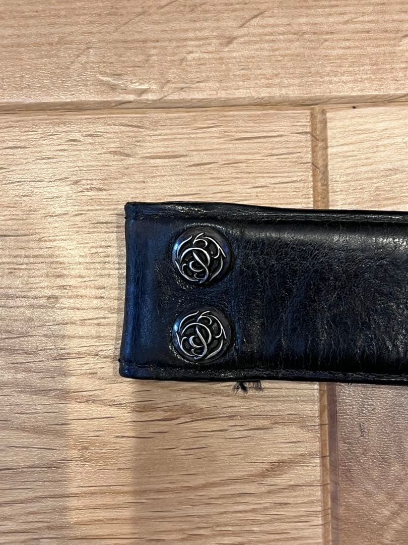 正規品　クロムハーツ　レザー ベルト 32インチ