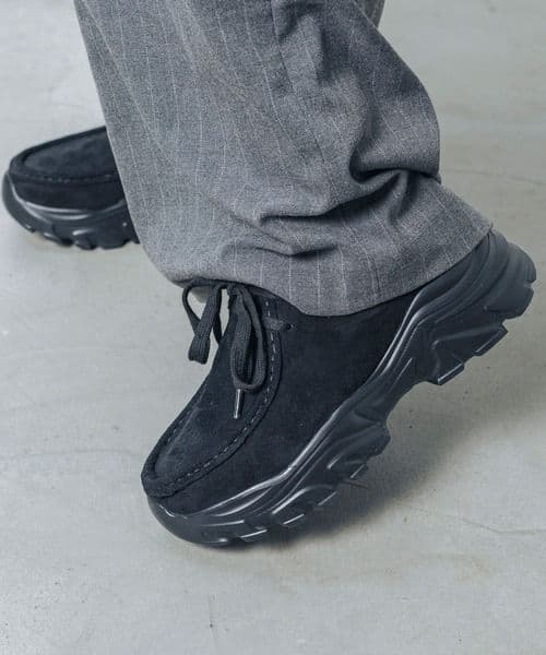 新品未使用 EVOL モカレースアップスニーカー LL