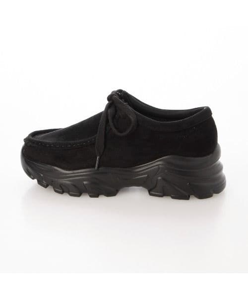 新品未使用 EVOL モカレースアップスニーカー LL