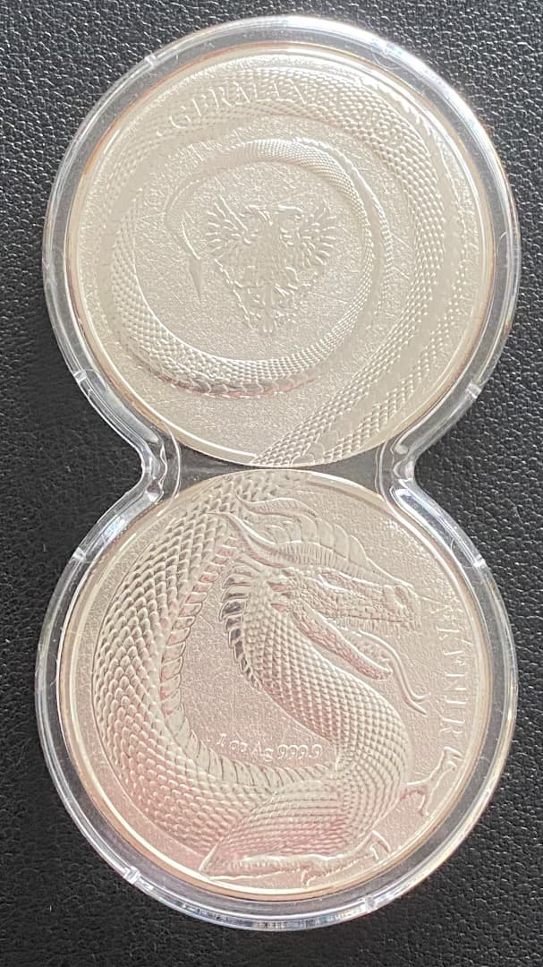 2020年 2 x 1オンス 銀貨 ファフニル ゲルマニア造幣局