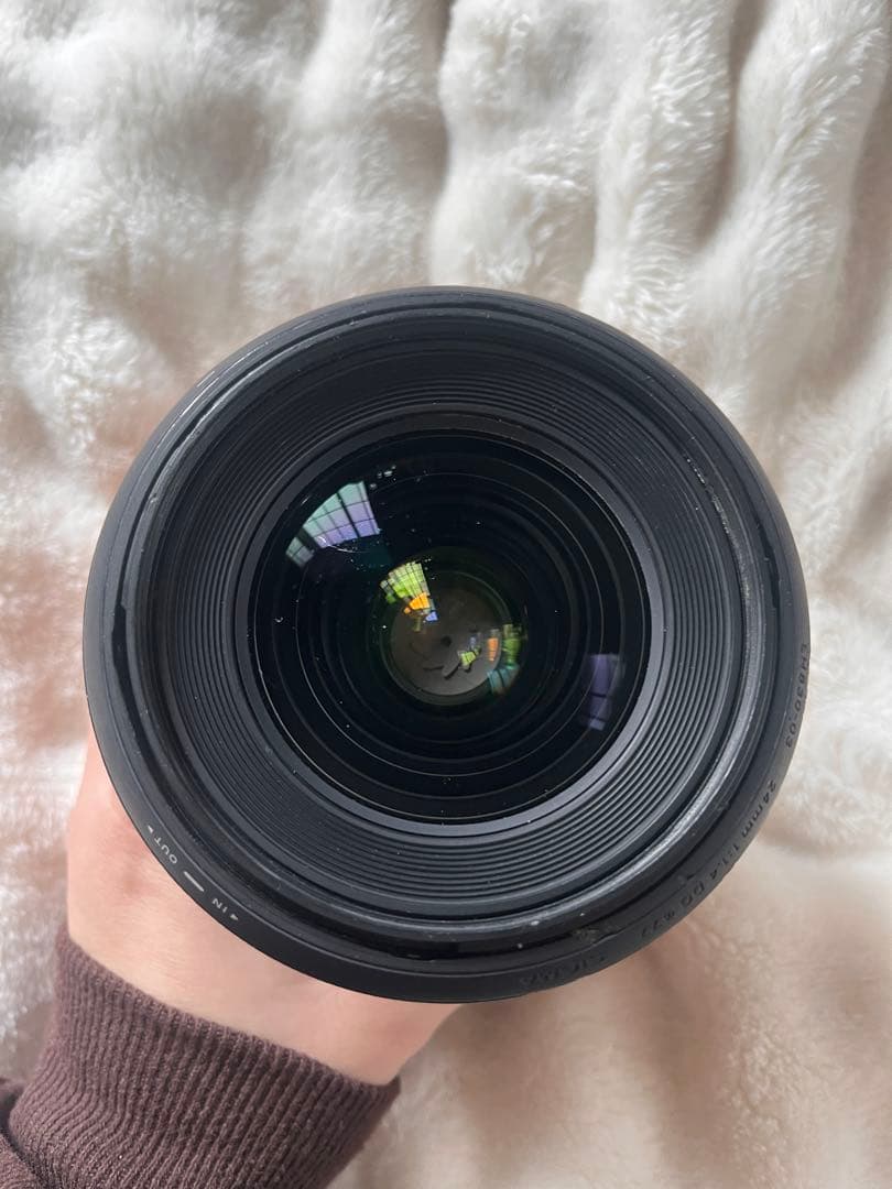 SIGMA 単焦点レンズ 77mm径 花形フード付き