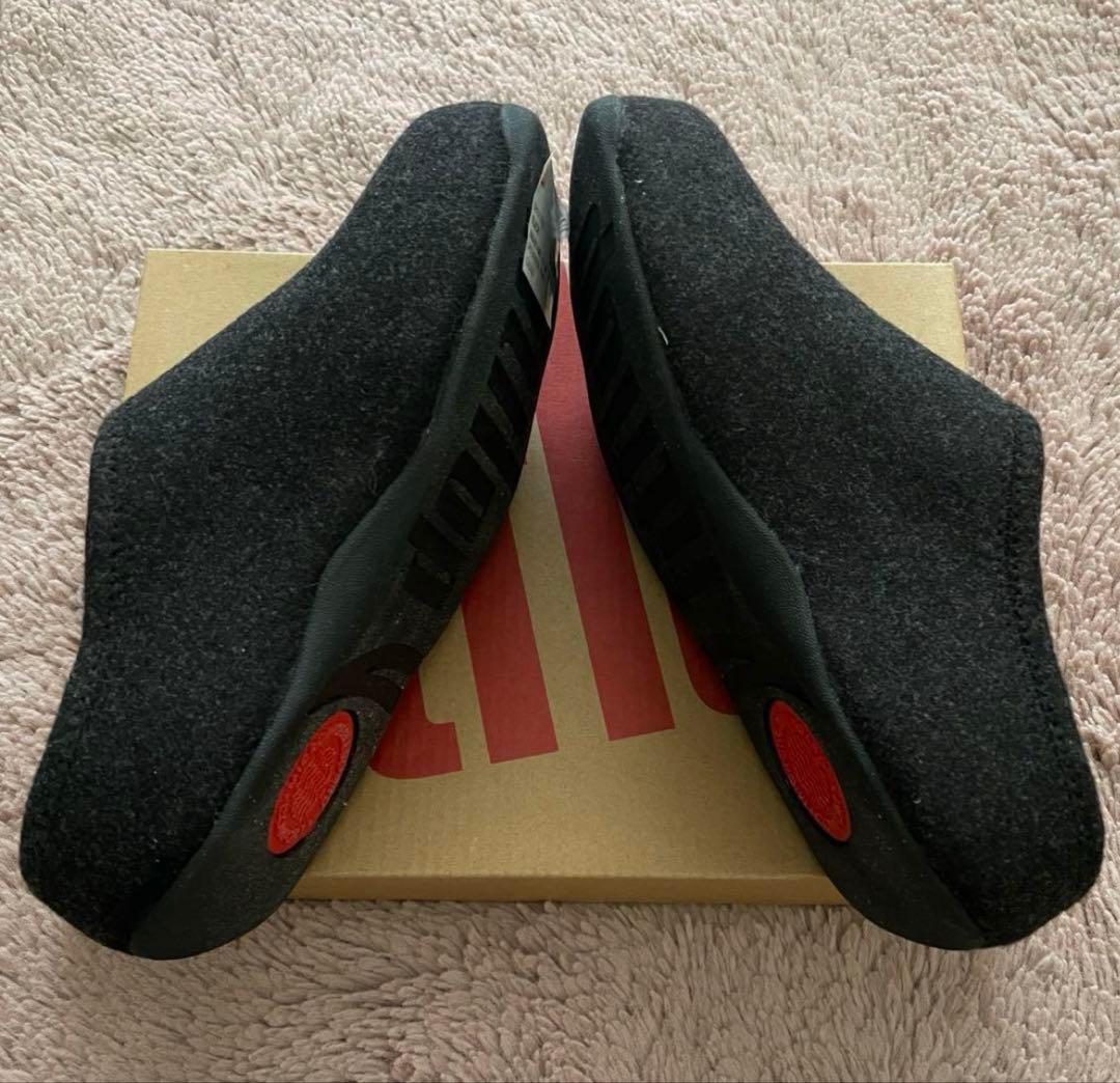 ash。美品！fitflopスリッポン（シャビ フェルト）