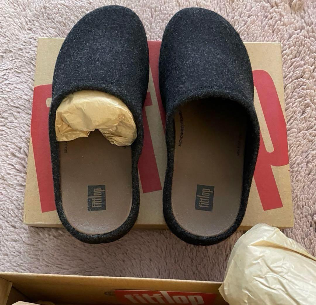 ash。美品！fitflopスリッポン（シャビ フェルト）