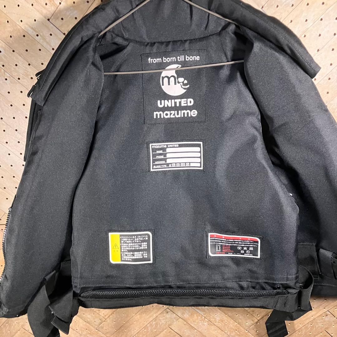 mazume MZX.CONTACT 黒 フィッシングベスト 新品未使用 調整式