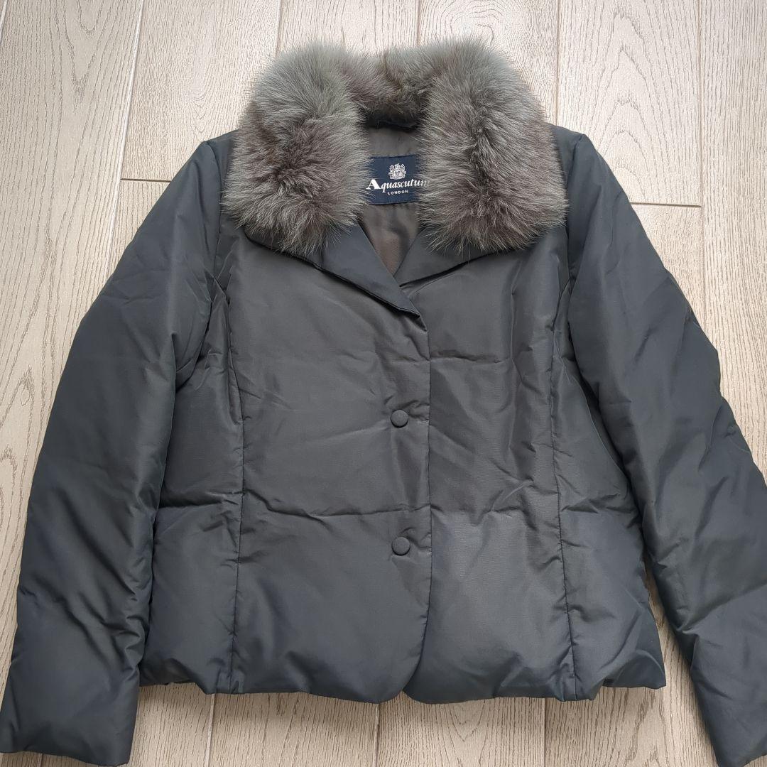 タイムセール！【美品】アクアスキュータム ダウンジャケット フォックスファー