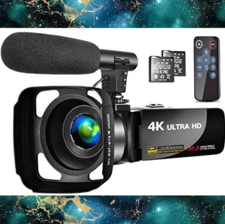❤プロ顔負けの高機能を多機能搭載❣高画質で録画できる♪❤4K　ビデオカメラ