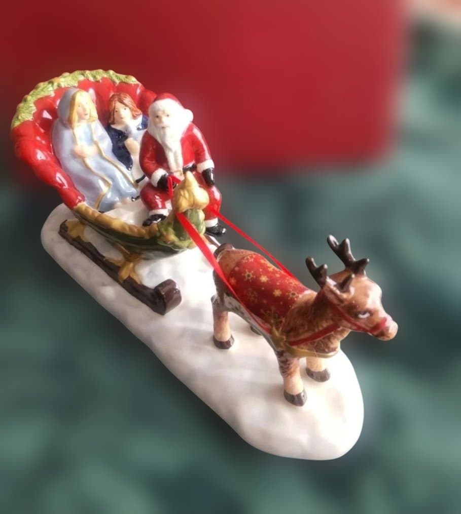 クリスマス Villeroy＆Boch サンタさんと子供達 箱付