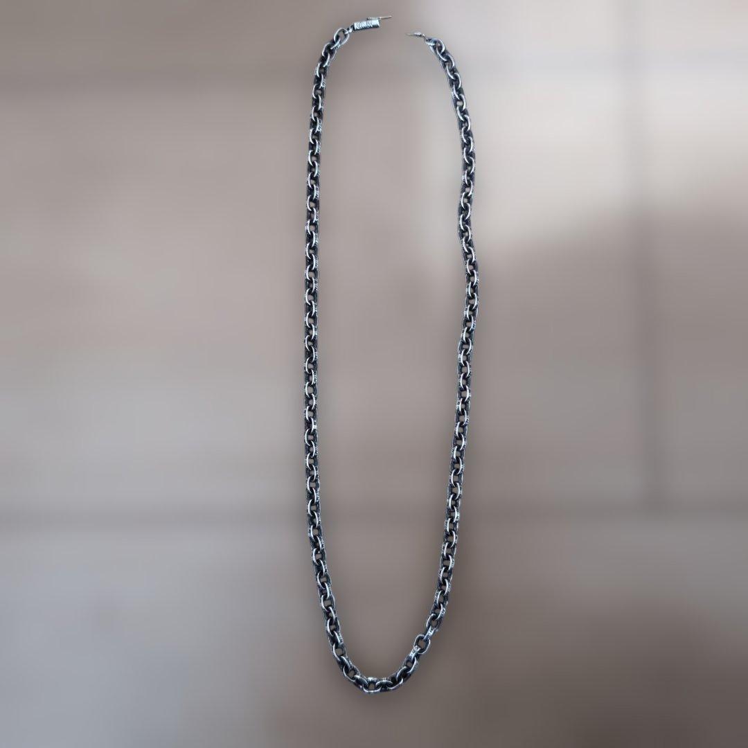 クロムハーツシルバー ペーパーチェーンネックレス ロブスタークラスプ