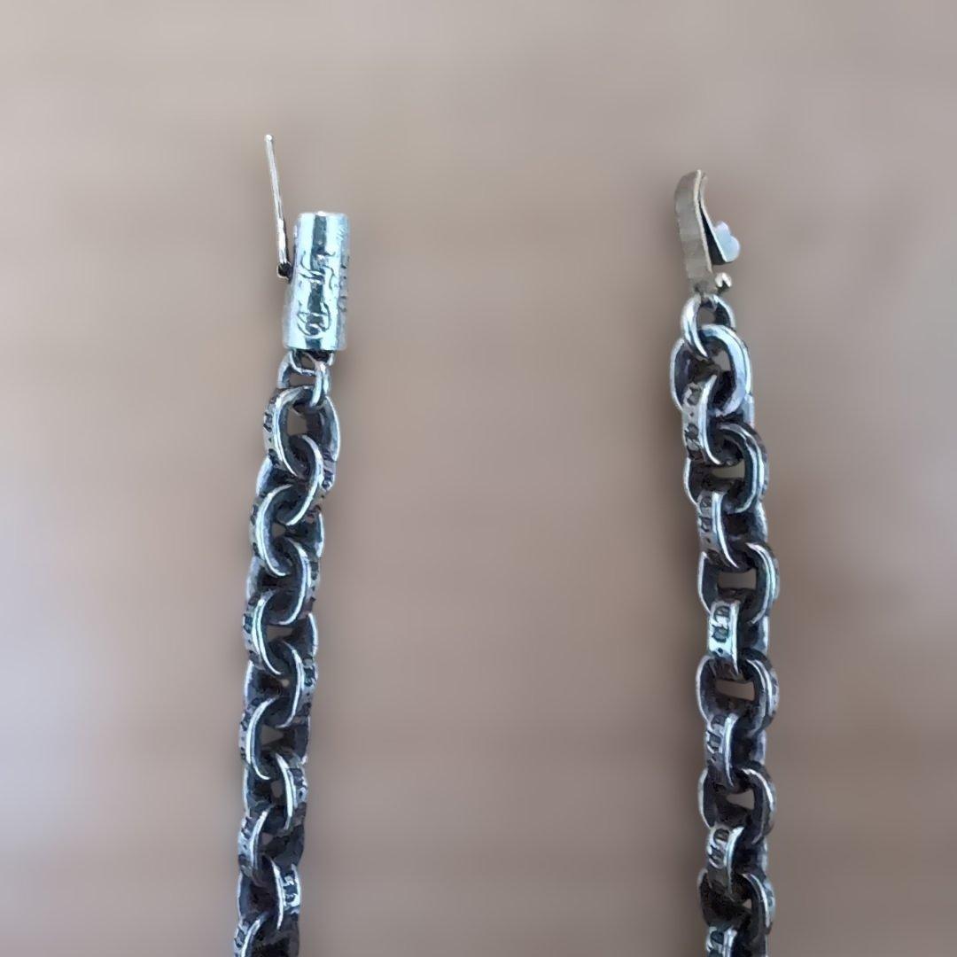 クロムハーツシルバー ペーパーチェーンネックレス ロブスタークラスプ