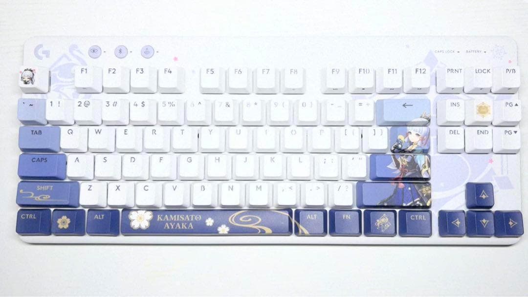 原神 Logitech G517 ワイヤレスゲーミング キーボード 神里綾華