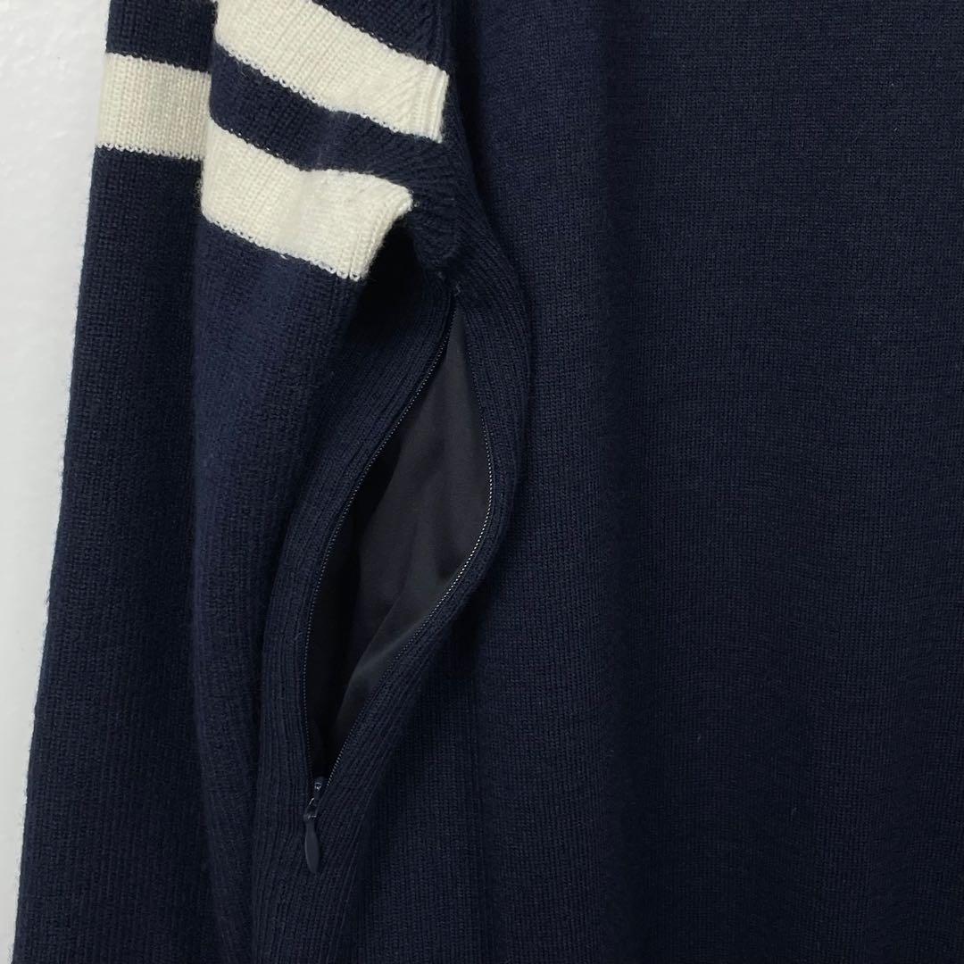 PEARLYGATES パーリーゲイツ　防風 防寒 ニットトレーナー　ネイビー