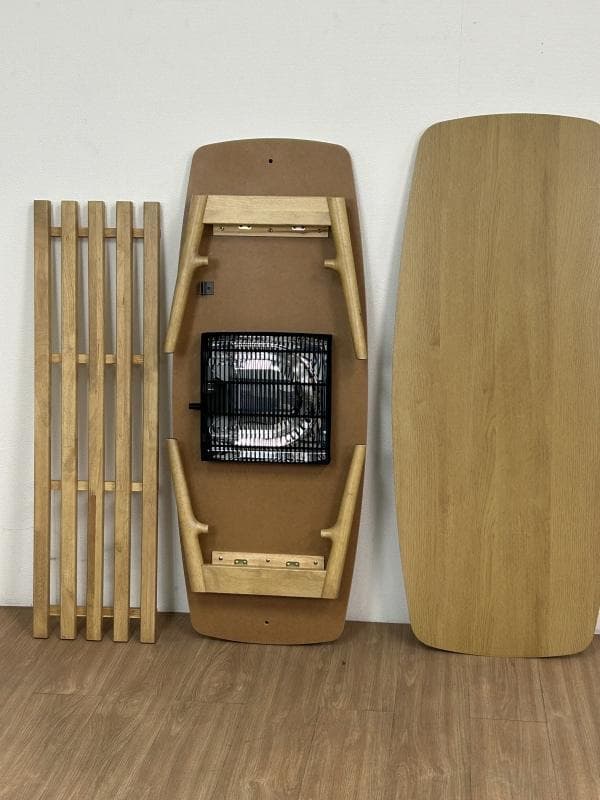 (新品)☆棚付き折れ脚こたつ120NA☆【OUTLET】