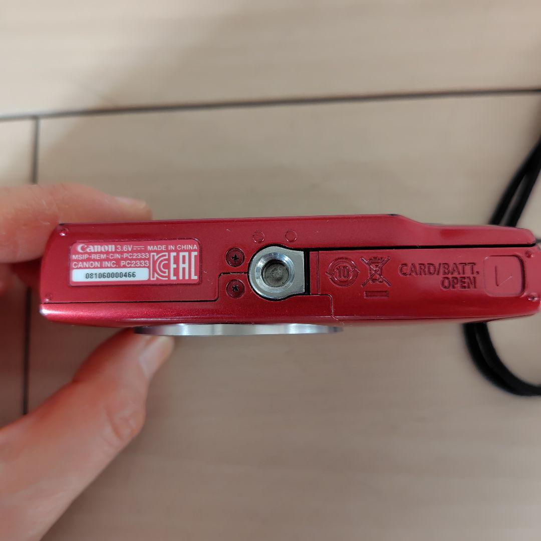 Canon キャノン IXY 200 コンパクトデジタルカメラレッド 充電器付き