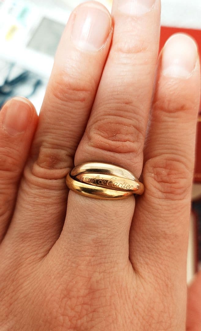 Cartierカルティエ　トリニティリング　ヴィンテージ