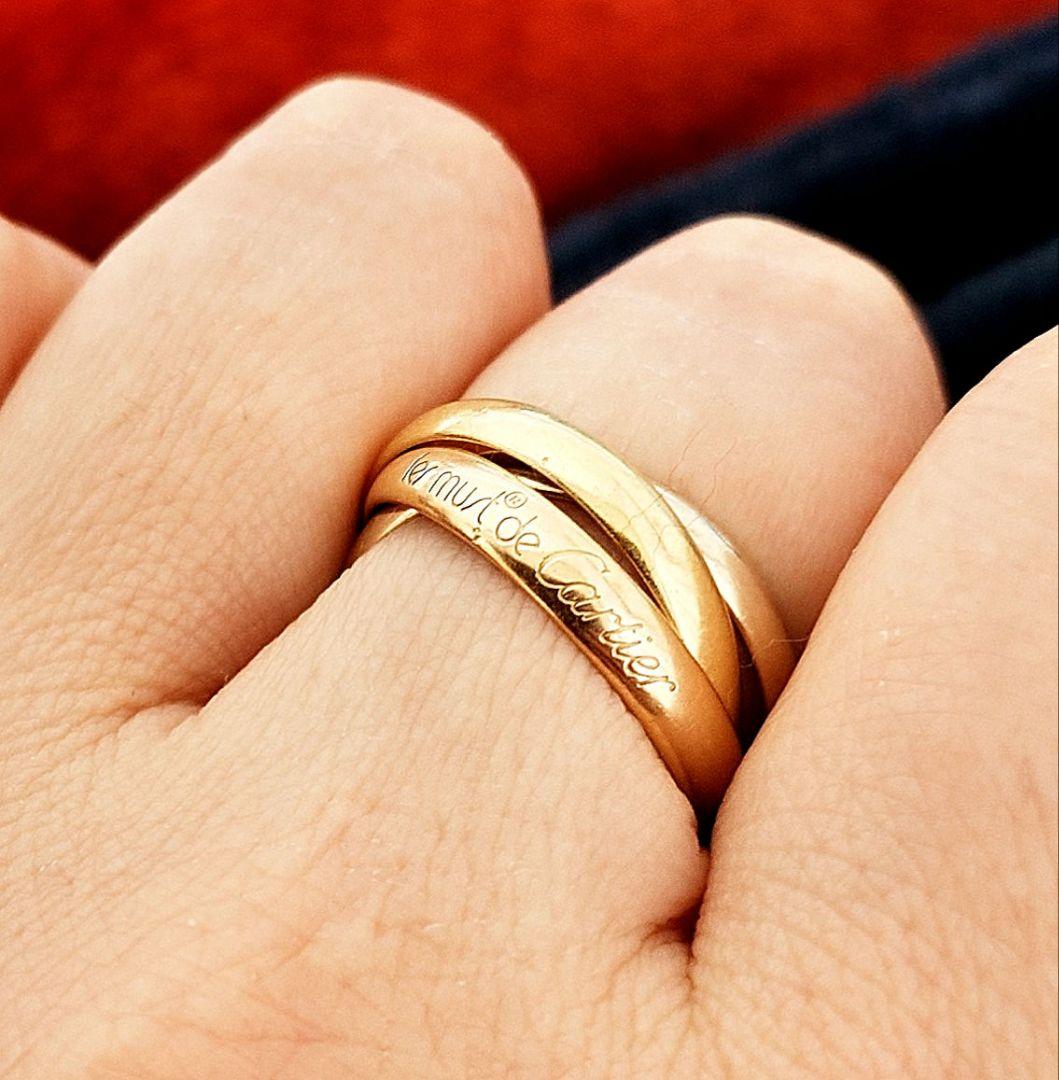 Cartierカルティエ　トリニティリング　ヴィンテージ