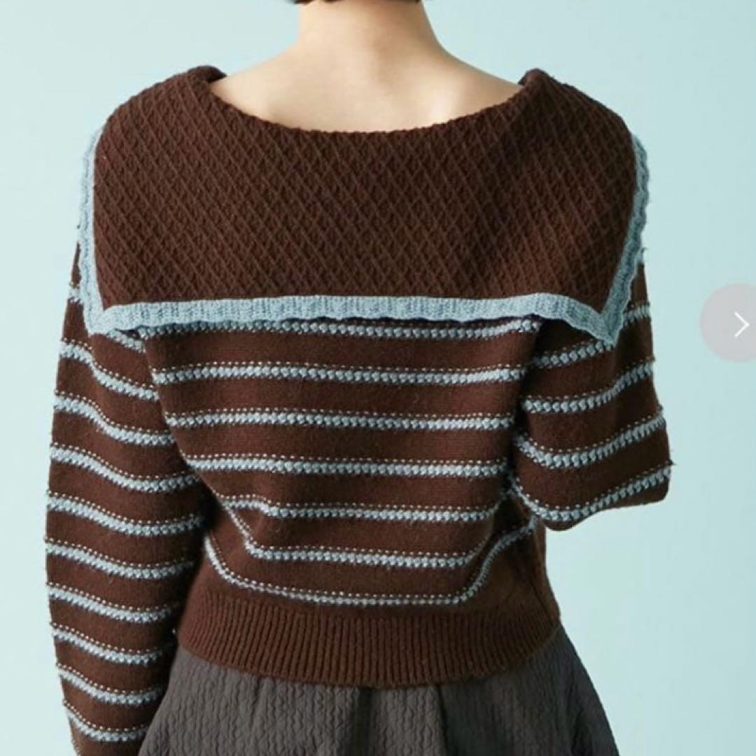 LILY BROWN リリーブラウン セーラーカラー ニット ブラウン