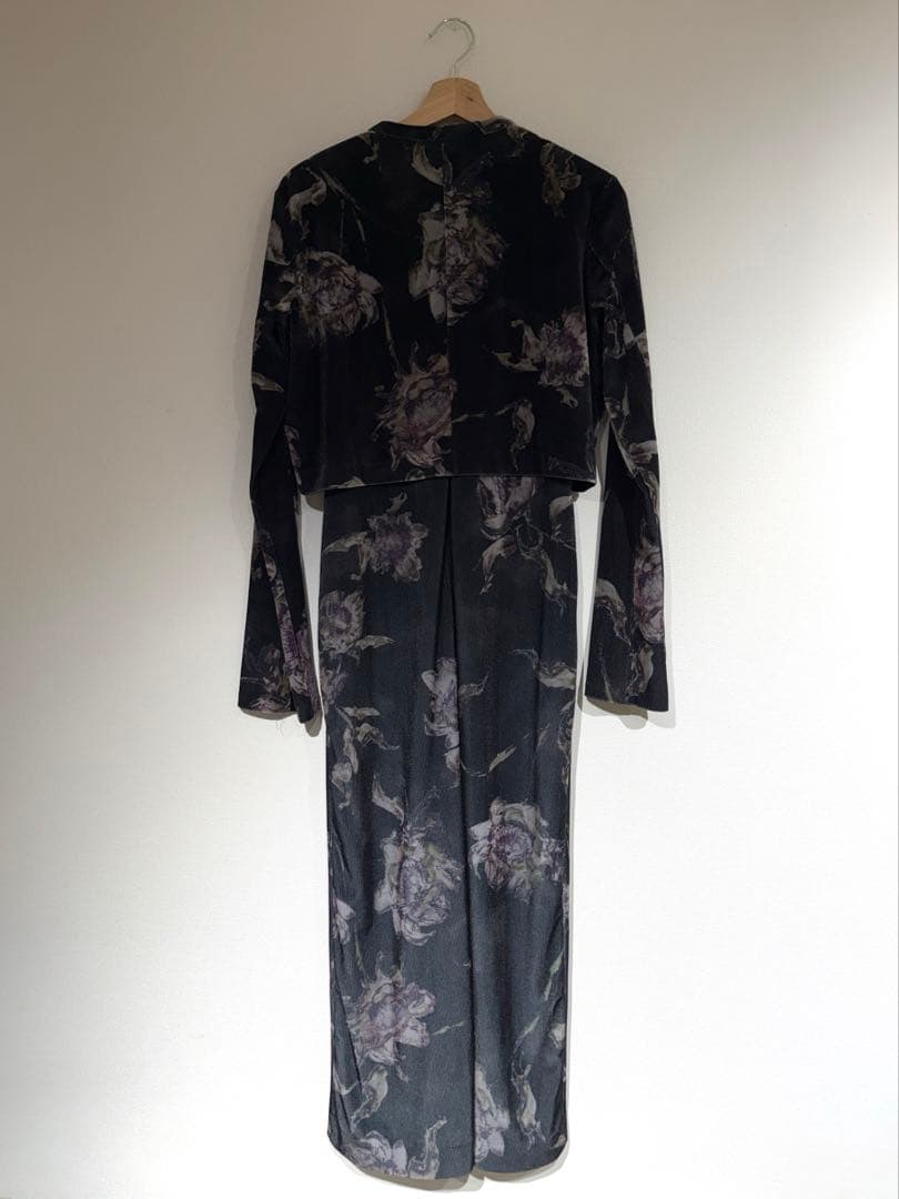 ワンピース DRY FLOWER VELOUR DRESS
