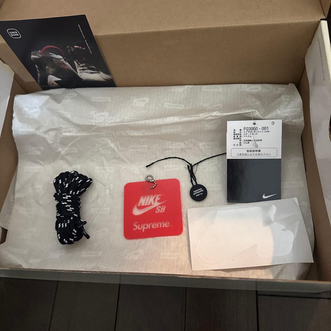 Supreme × Nike SB Darwin Low \"Black 29.5