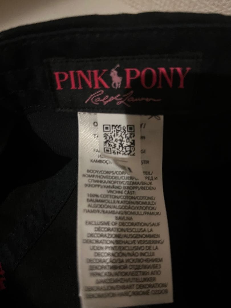 Pink Pony ツイル ボール キャップ Polo Ralph Lauren