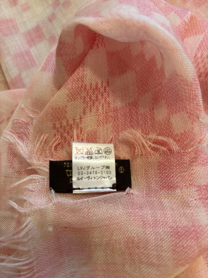 LOUIS VUITTON ルイヴィトン　ストール　ピンク　カシミア