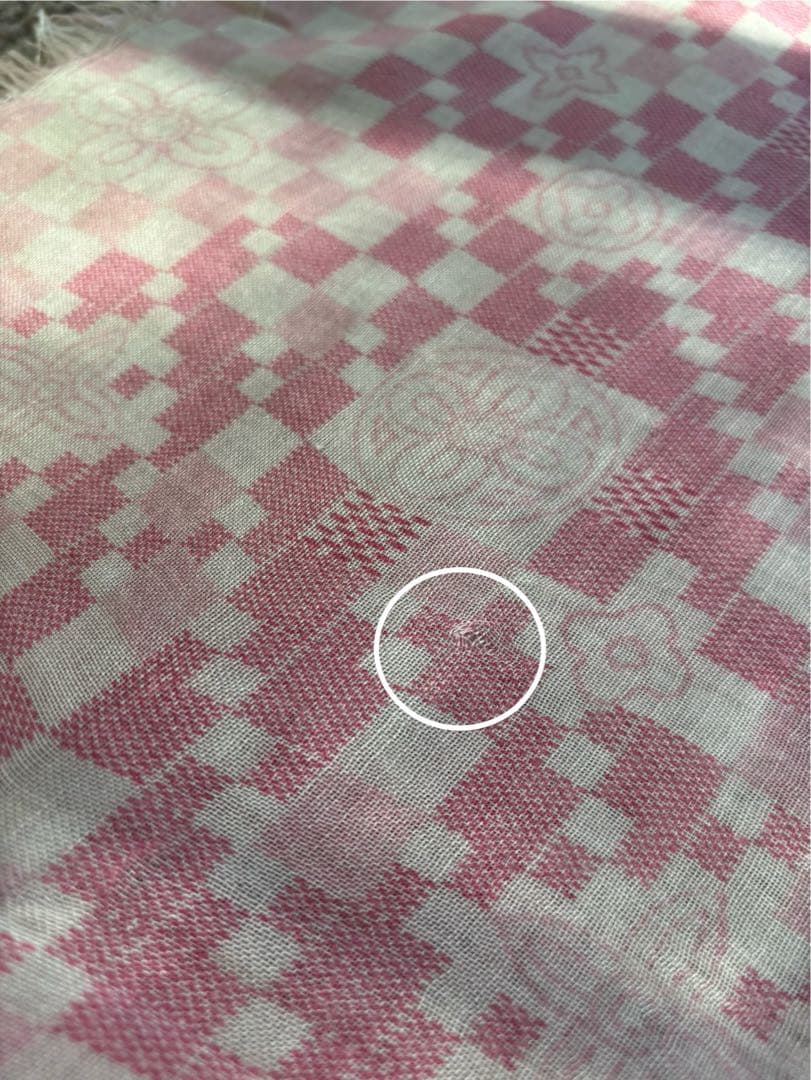 LOUIS VUITTON ルイヴィトン　ストール　ピンク　カシミア