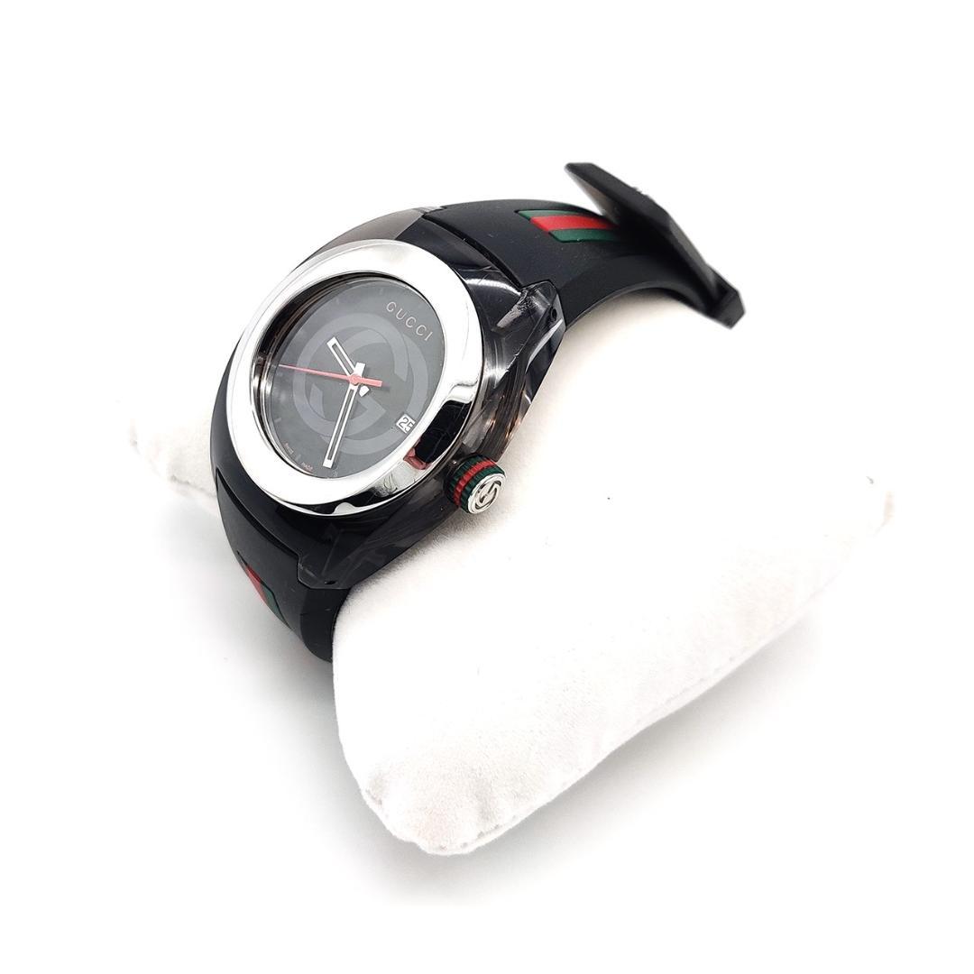 グッチ SYNC シェリーライン 腕時計ブラック ユニセックス