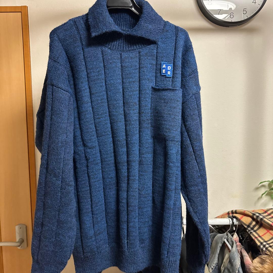 アーダーエラー ader error ニット ネイビー