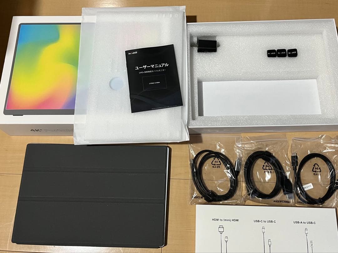 Intehill モバイルモニター 4k 13.4 インチ