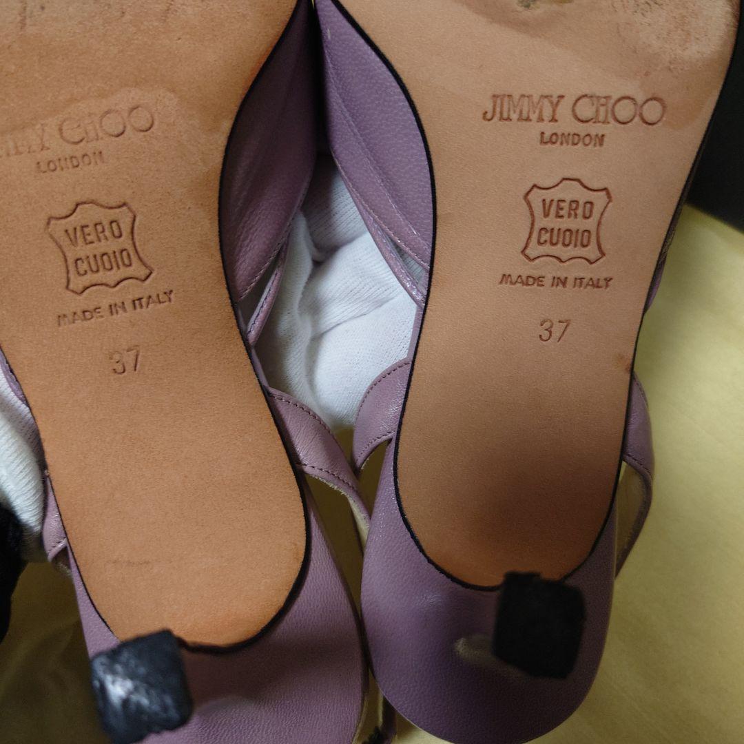JIMMY CHOO パープル ハイヒール・パンプス