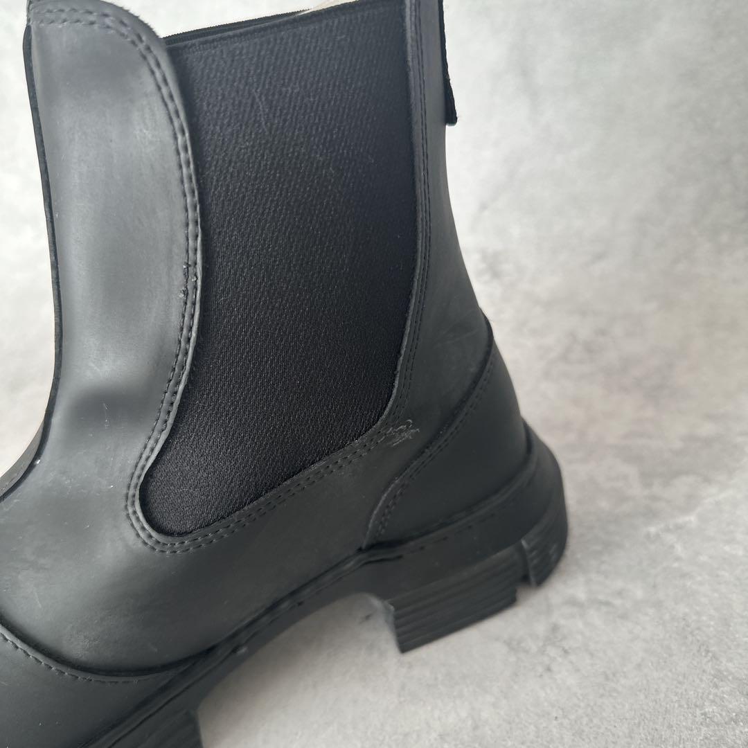 Ganni ガニー ブーツ レインブーツ ラバーブーツ チェルシーブーツ　38