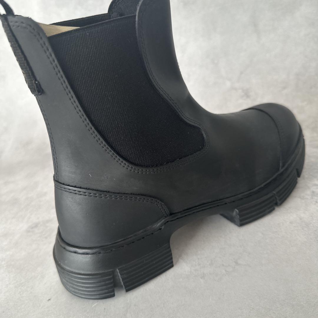 Ganni ガニー ブーツ レインブーツ ラバーブーツ チェルシーブーツ　38