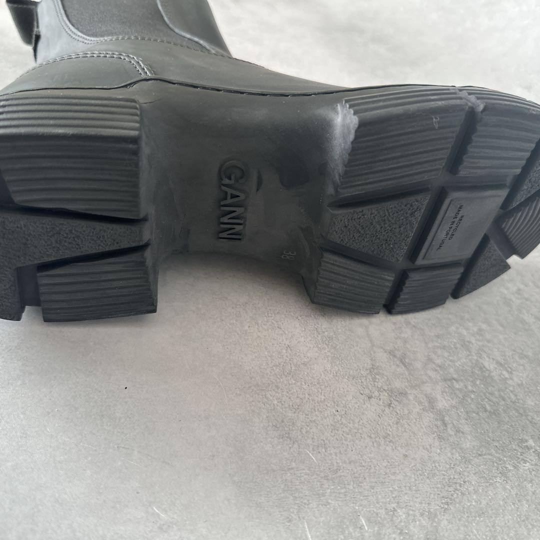 Ganni ガニー ブーツ レインブーツ ラバーブーツ チェルシーブーツ　38