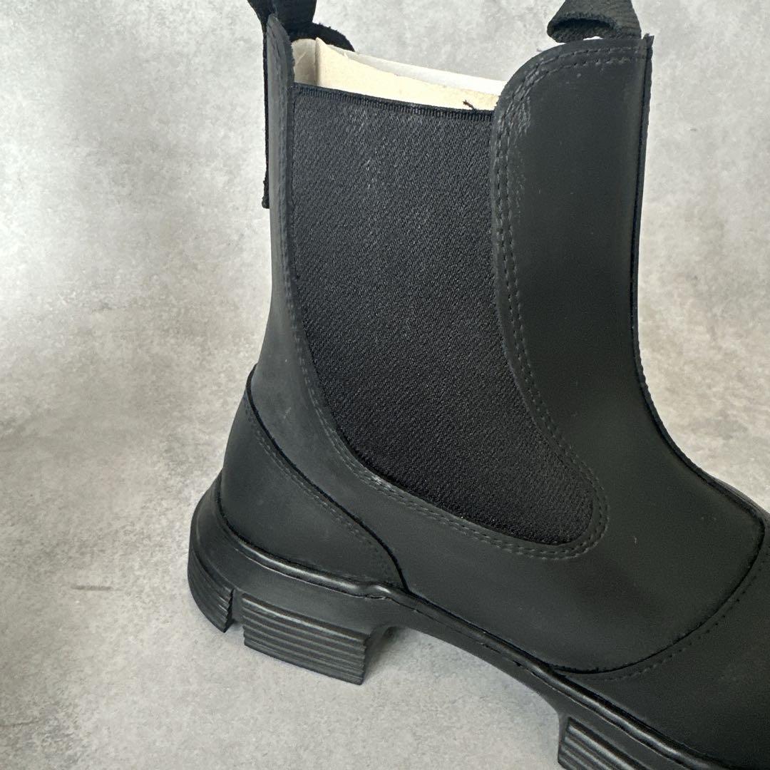 Ganni ガニー ブーツ レインブーツ ラバーブーツ チェルシーブーツ　38