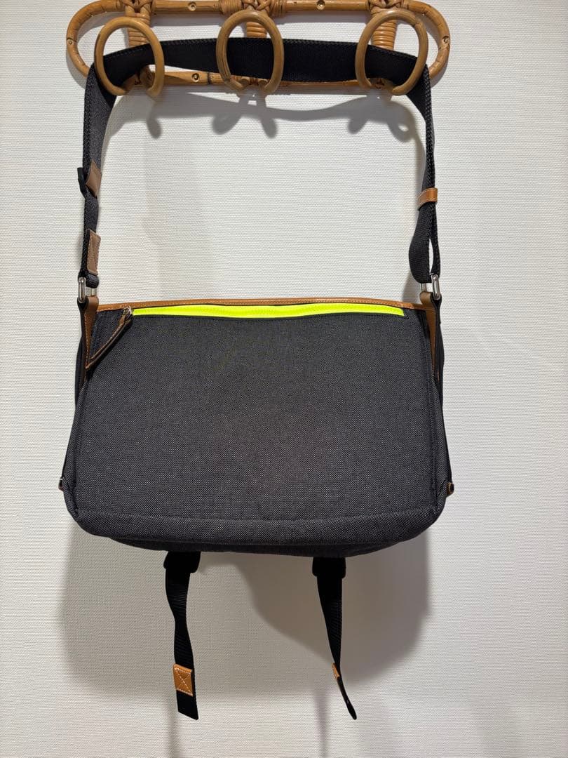 【美品】ロエベ　メッセンジャーバッグ　アイ　ネイチャー　デニム　アナグラム