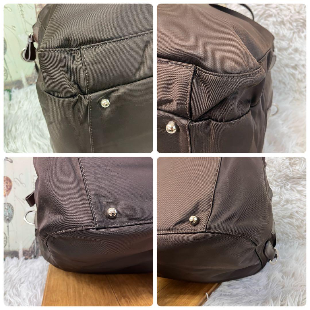 agnes b アニエスベー ナイロン ボストンバッグ 旅行バッグ 2way 鍵