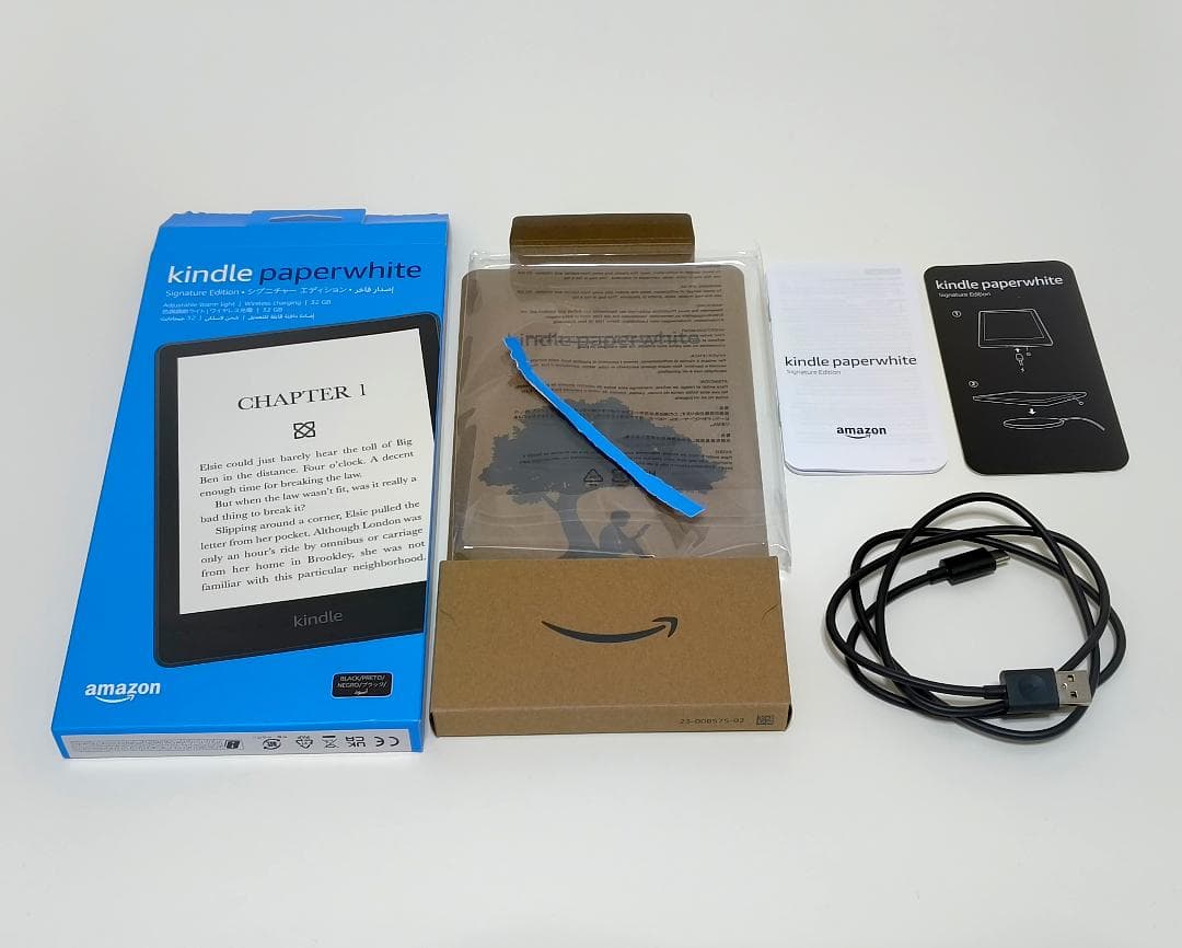 【美品】Kindle Paperwhite シグニチャー & 純正革ケース