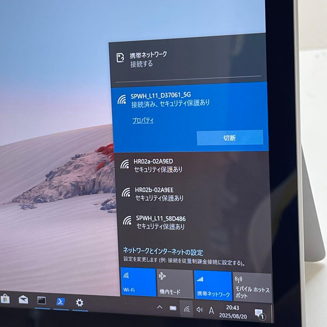#129 Surface Go 2 モデル1927 LTE対応 Office付き
