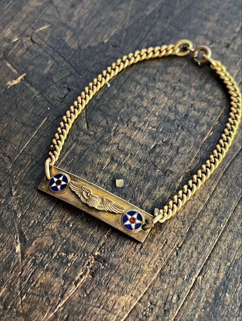 1940s AIR CORPSヴィンテージブレスレットスウィートハートジュエリー