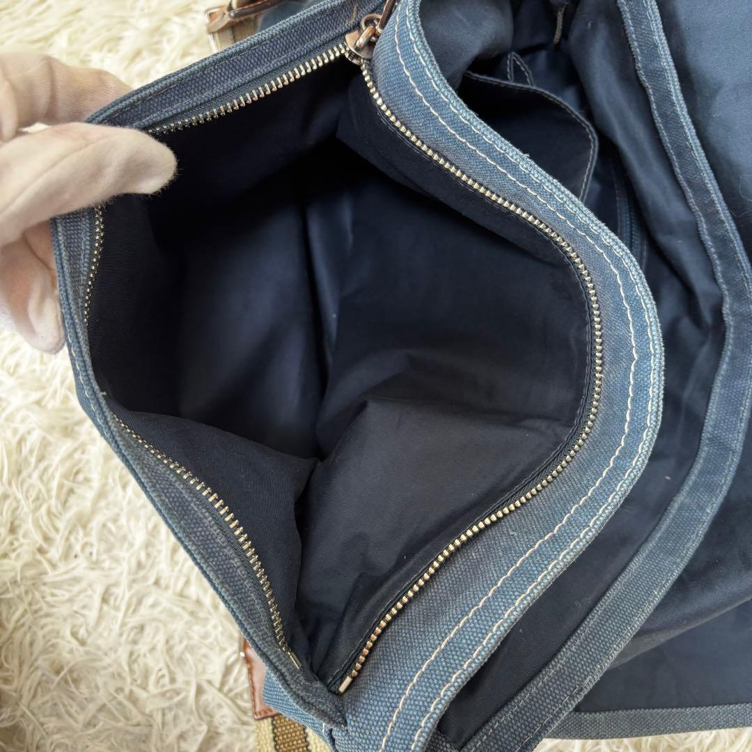 COACH✨70381 デニム　メッセンジャーメンズバッグ　フラップ　インディゴ