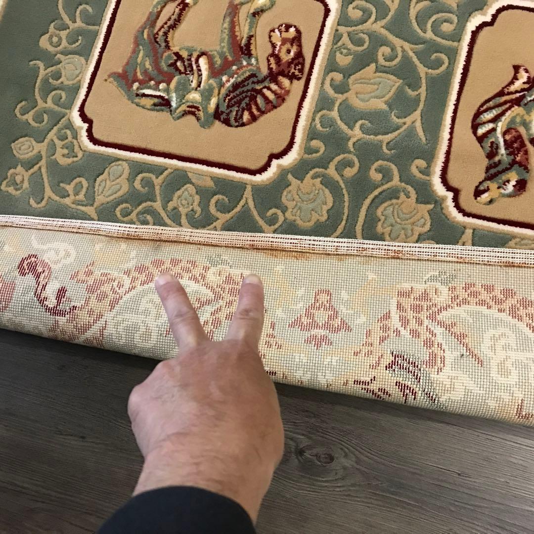 ラグ ラグマット 絨毯169×237cm 唐三彩 デザイン グリーン