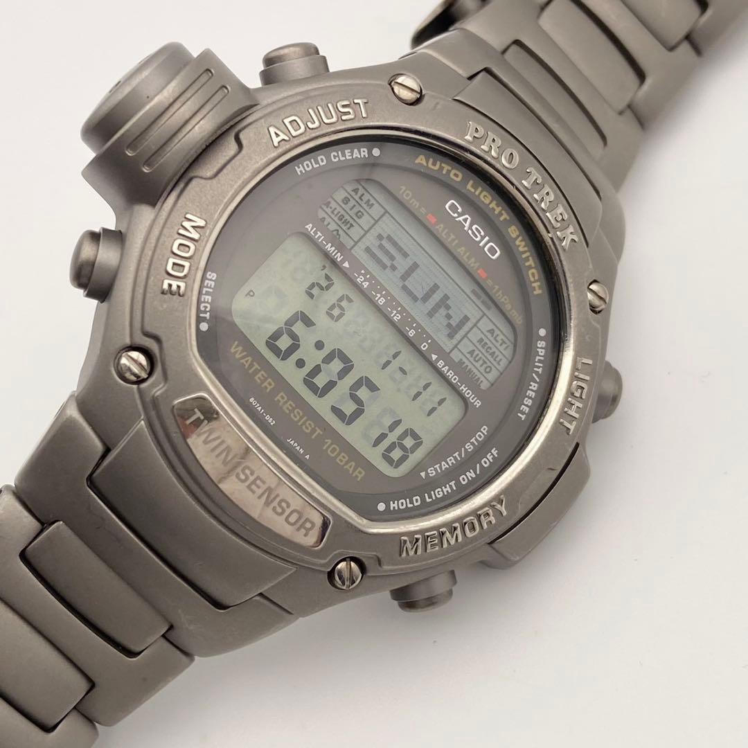 【稼働】CASIO PRO TREK PRT-3000 スクリューバック 美品