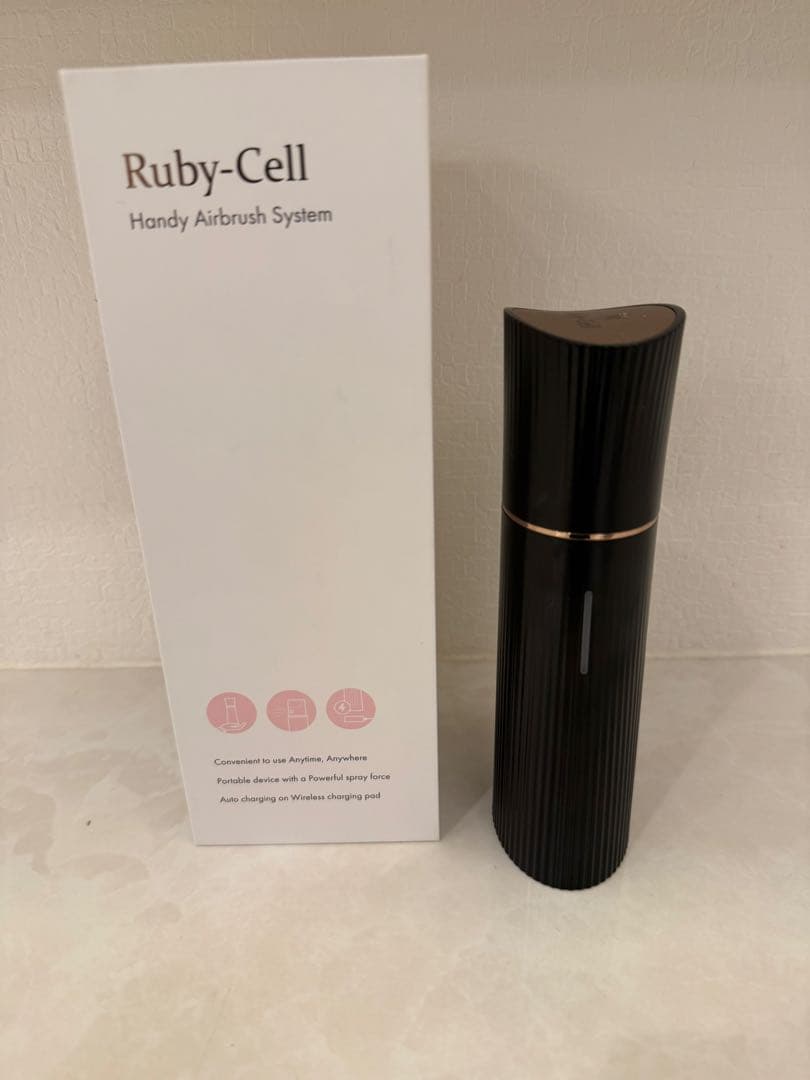 Ruby-Cell ハンディエアブラシシステム　ブラック　充電器付き