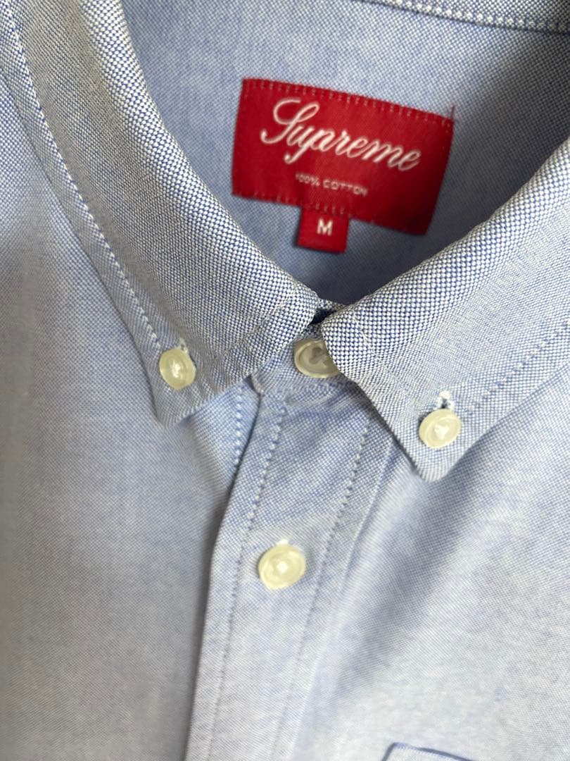 M Supreme Oxford Shirt ライトブルー Box Logo