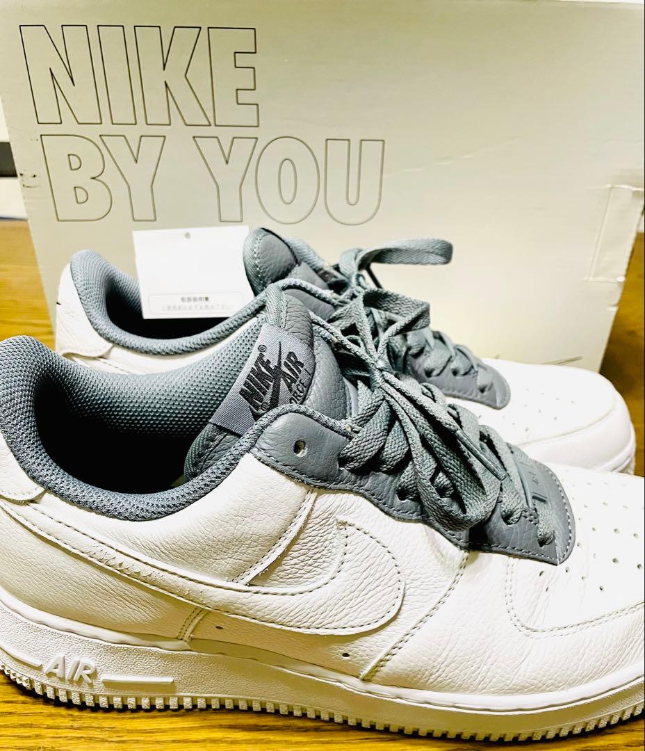 Nike Air Force 1 BY YOU ホワイト/グレー