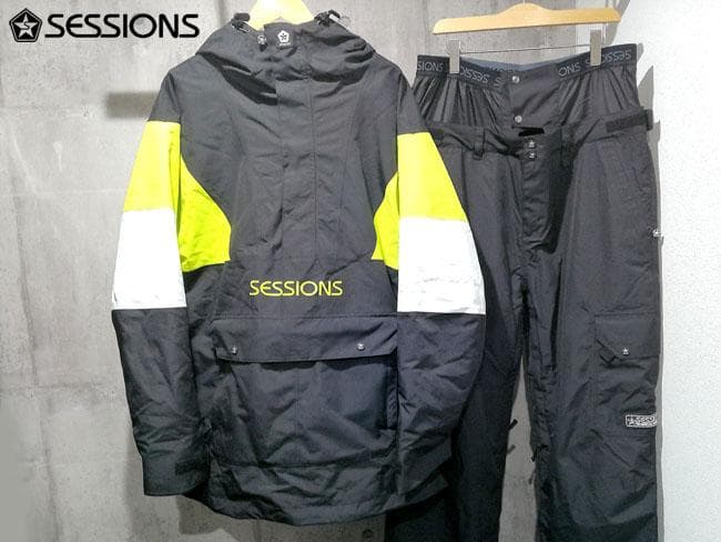 美品 23/24モデル SESSIONS スノーボードウエア 上下セット 2XL