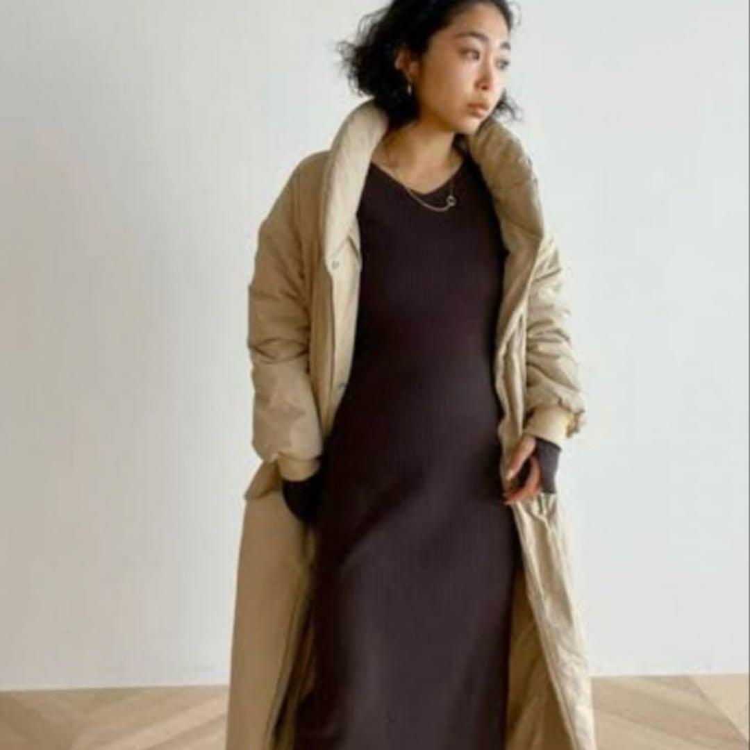 シールームリン　Stand Collar ロングダウンコート