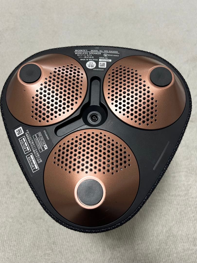 美品　SONY ワイヤレススピーカー SRS-RA5000